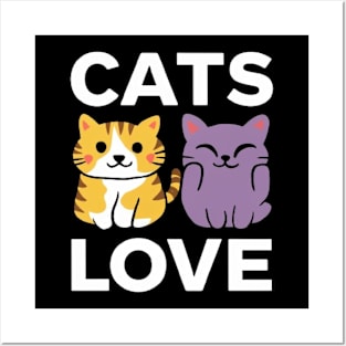 Funny cat lover shirt Cats Lovers cute shirt Posters and Art